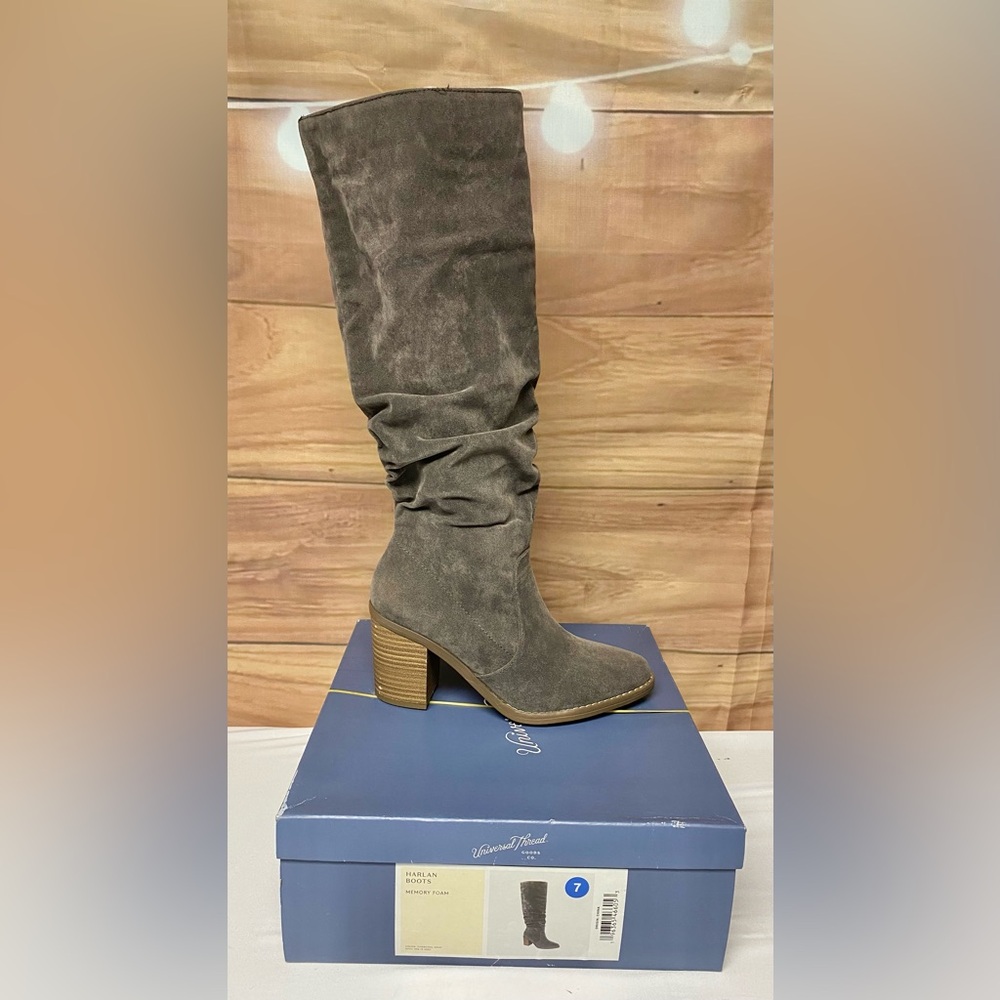 Charcoal gray suede boots… New inbox